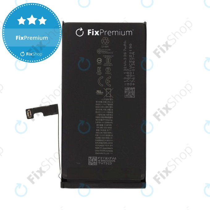 Baterie pro iPhone 15, 3349mAh, A3018, FixPremium