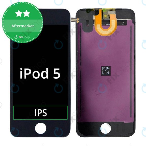 LCD Displej pro iPod Touch (5th Gen, 6th Gen, 7th Gen), Black, Dotykové sklo s rámem