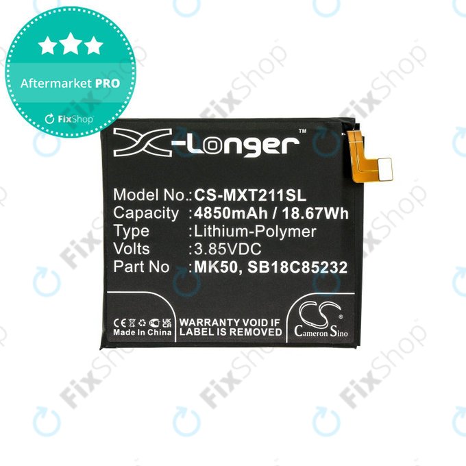 Baterie pro Motorola Moto G 5G XT2113, 4850mAh, Li-Pol, 3.85 V, MK50, HQ
