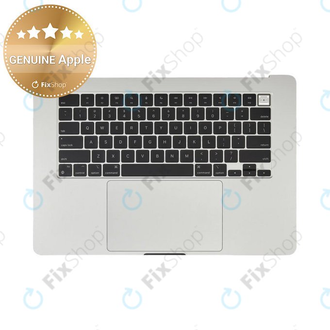 Horní rám klávesnice pro MacBook Air 15", A3114 (2024), s klávesnicí US a baterií, Silver, 661-40267, Genuine Apple