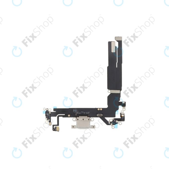 Apple iPhone 16 - Nabíjecí Konektor + Flex Kabel (White)
