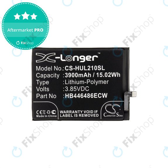 Baterie pro Huawei P Smart Pro 2019, 3900mAh, Li-Pol, 3.85V, HB446486ECW, HQ