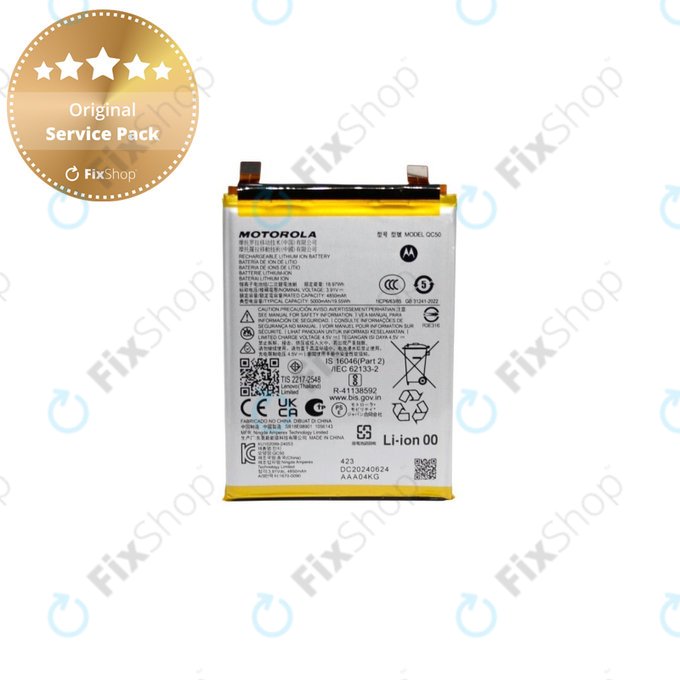 Motorola Edge 50 Fusion - Baterie QC50 5000mAh - SB18E08901 Genuine Service Pack