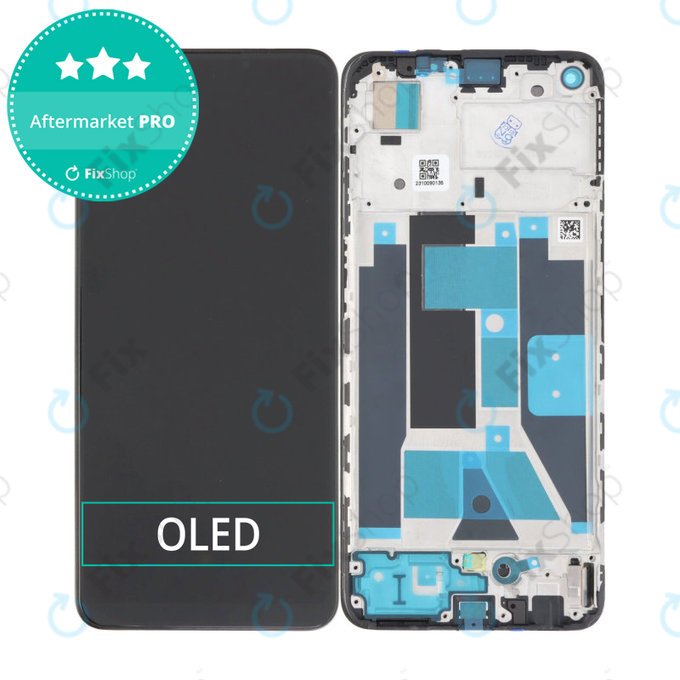 Realme 9 - LCD Displej + Dotykové Sklo + Rám (Meteor Black) OLED