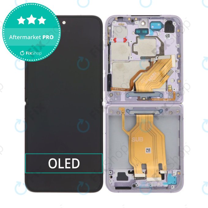 Xiaomi Mix Flip 2405CPX3DC - LCD Displej + Dotykové Sklo + Rám (Purple) OLED