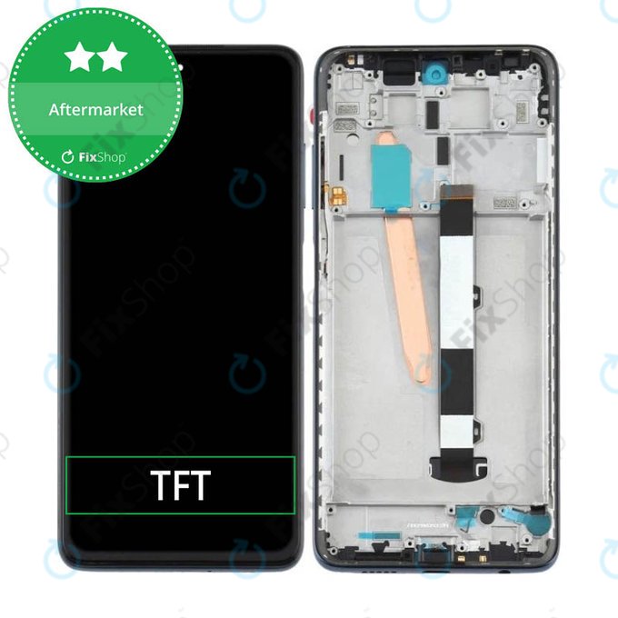 Xiaomi Poco X3 Pro - LCD Displej + Dotykové Sklo + Rám (Phantom Black) TFT