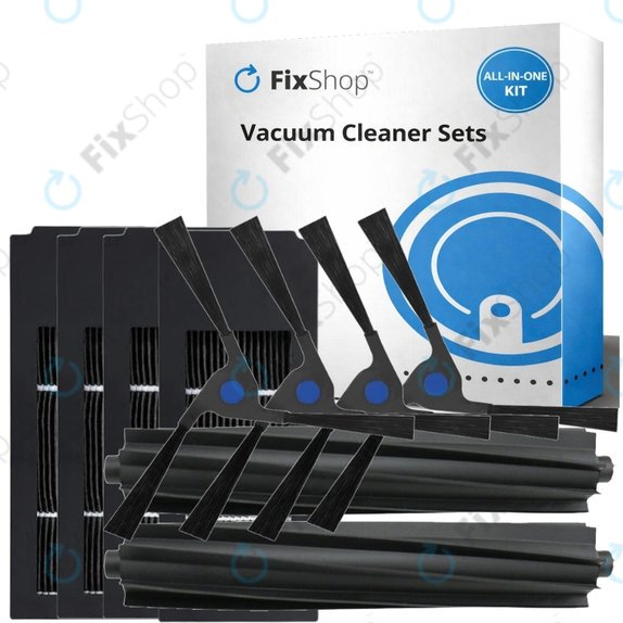 Sada náhradních dílů pro Ecovacs Deebot X2 Omni (2x Hlavní kartáč, 4x Filtr, 4x Boční kartáč)