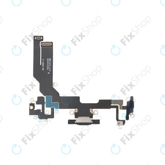 Apple iPhone 16e, 17e - Nabíjecí Konektor + Flex Kabel (Black)
