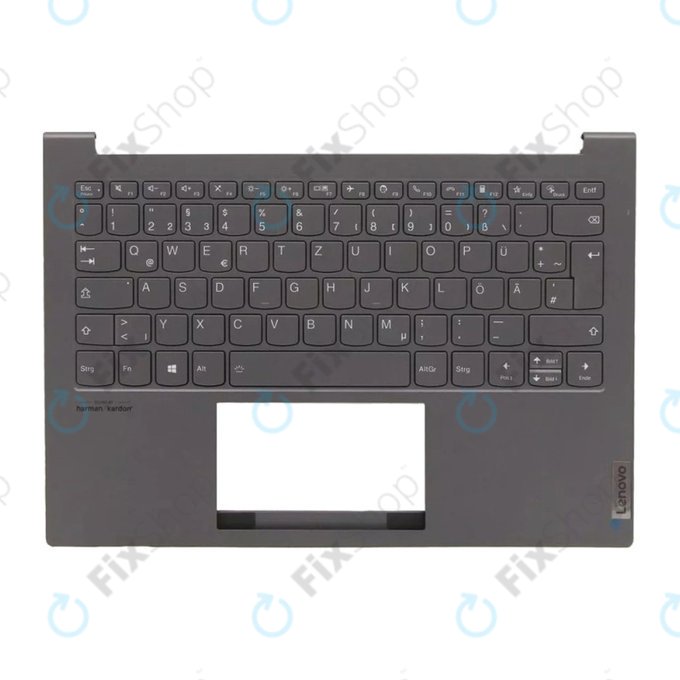 Lenovo ThinkBook 13X ITG - Kryt C (Armrest) + Klávesnice DE (Slate Gray) - 77034096 Genuine Service Pack
