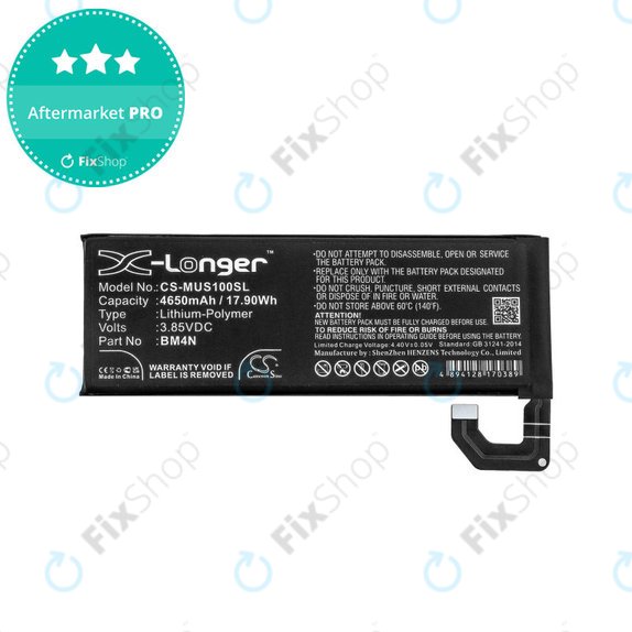 Baterie pro Xiaomi Mi 10 M2001J2G, 4650mAh, Li-Pol, 3.85 V, BM4N, HQ