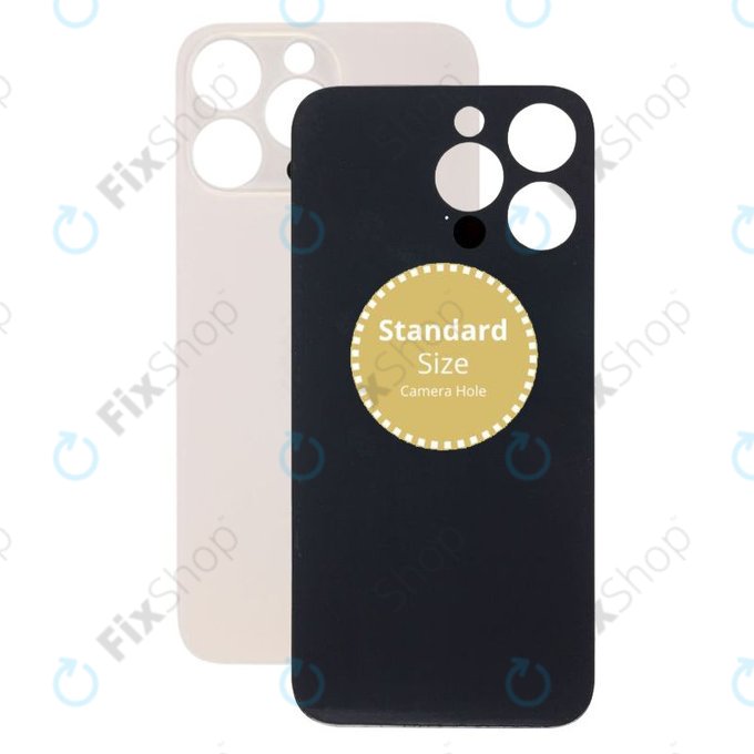 Apple iPhone 14 Pro Max - Sklo Zadního Housingu (Gold)
