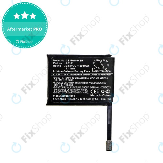 Baterie pro Apple Watch 5 44 mm, 290mAh, Li-Pol, 3.82 V, A2181, HQ