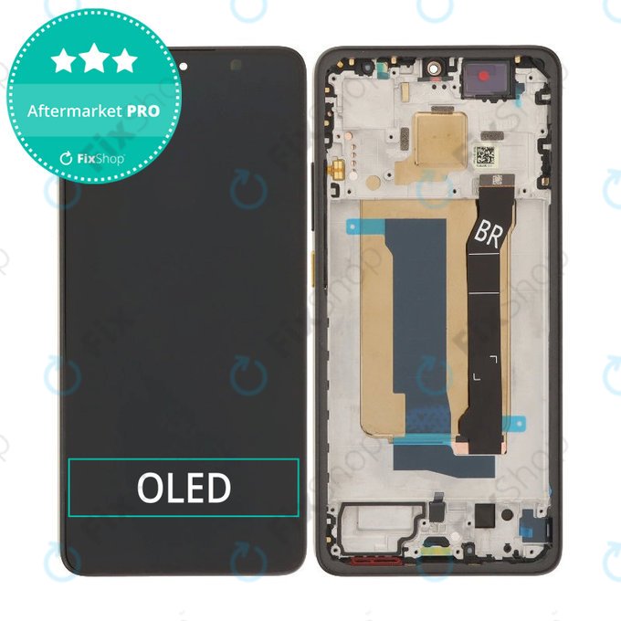 Xiaomi Poco X7 Pro - LCD Displej + Dotykové Sklo + Rám (Yellow) OLED