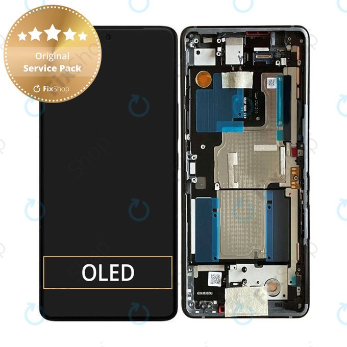 Asus Zenfone 11 Ultra - LCD Displej + Dotykové Sklo + Rám (Eternal Black) - B90AI00N1-R20010 Genuine Service Pack