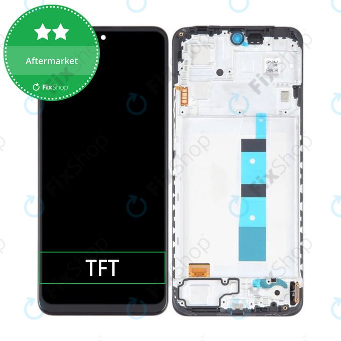 Xiaomi Redmi Note 12 - LCD Displej + Dotykové Sklo + Rám (Onyx Grey) TFT