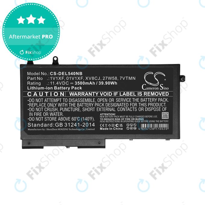 Baterie pro Dell Latitude 5400, Inspiron 7591 2-in-1, 3500mAh, Li-Ion, 11.4V, XV8CJ, HQ