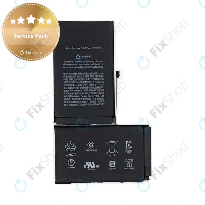 Baterie pro iPhone XS Max, 3174mAh, Service Pack