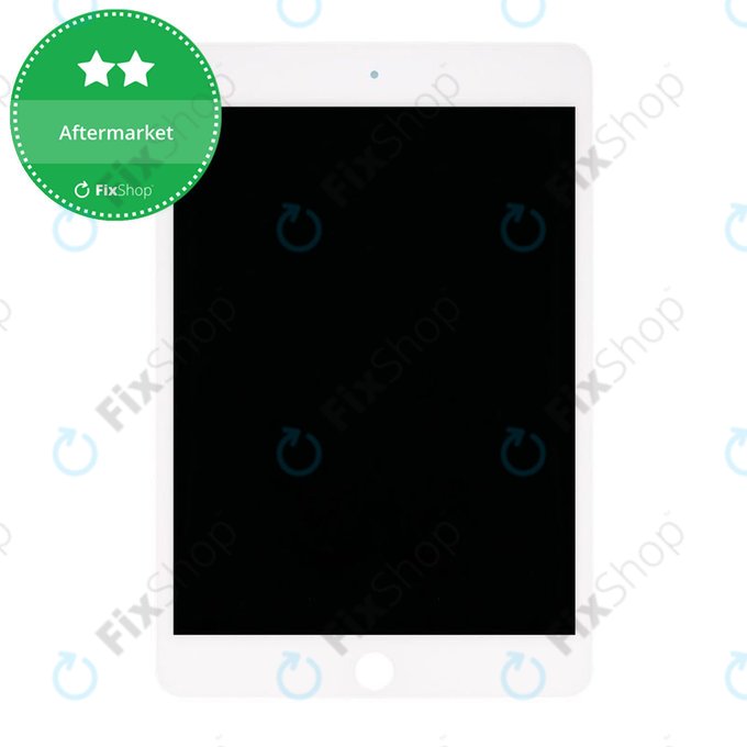 LCD Displej pro iPad Mini 5, White, Dotykové sklo bez rámu