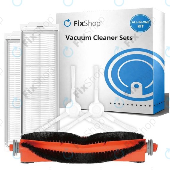 Sada náhradních dílů pro Xiaomi Robot Vacuum S10, S10 EU, S12 (1x Hlavní kartáč, 2x Filtry, 2x Boční kartáče)