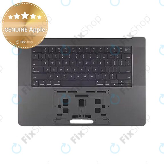 Horní rám klávesnice pro MacBook Pro 16", A3403 (2024), s klávesnicí US a baterií, Space Black, 661-42823, Genuine Apple