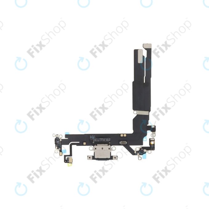 Apple iPhone 16 - Nabíjecí Konektor + Flex Kabel (Black)