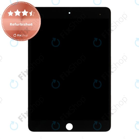 LCD Displej pro iPad Mini 5, Black, Dotykové sklo bez rámu, Refurbished