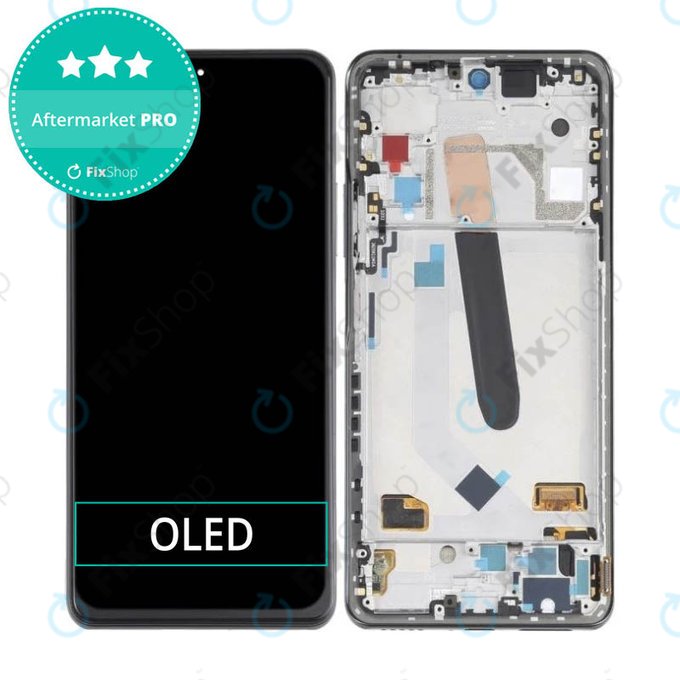 Xiaomi Poco F3 - LCD Displej + Dotykové Sklo + Rám (Night Black) OLED
