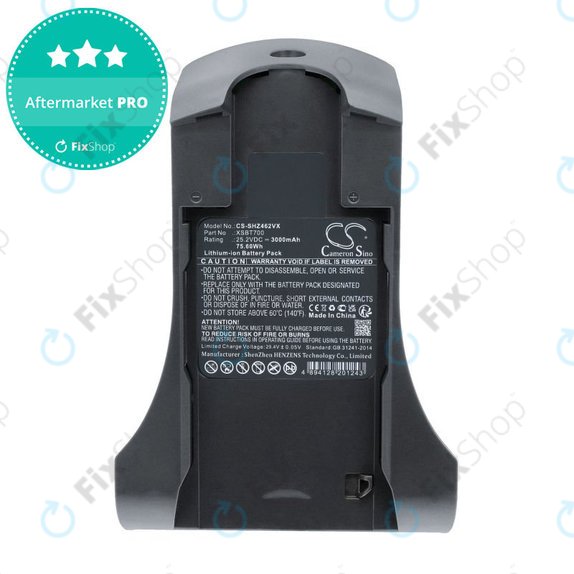 Baterie pro Shark IZ, 3000mAh, Li-Ion, 25.2V, XSBT700, HQ