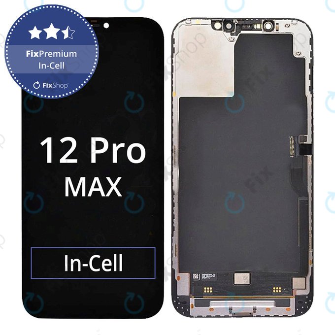 Displej In-Cell FHD pro iPhone 12 Pro Max, Dotykové sklo s rámem, FixPremium