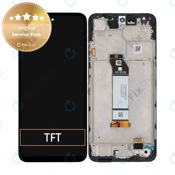 Xiaomi Redmi Note 10 5G - LCD Displej + Dotykové Sklo + Rám (Graphite Grey) - 5600020K1900 Genuine Service Pack