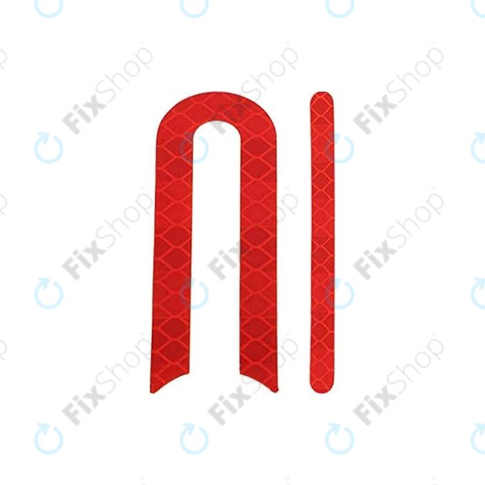 Xiaomi Mi Electric Scooter 2 M365 - Reflexní Nálepky Celá Sada (Červená)