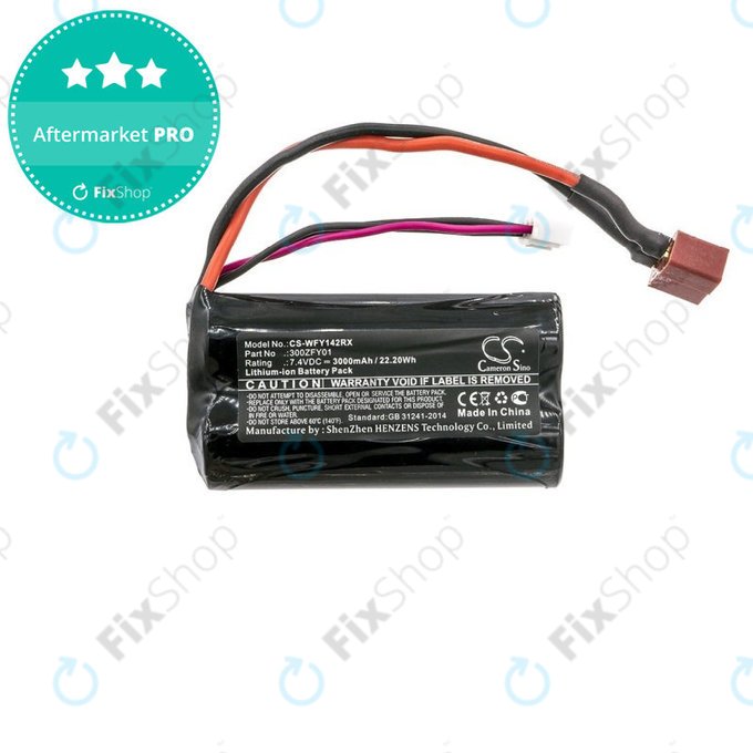 Baterie pro WLToys FY01, FY02, FY03, 12423, 12428, 3000mAh, Li-Ion, 7.4V, 300ZFY01, HQ