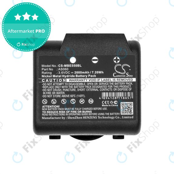 Baterie pro Imet BE5500, 2000mAh, Ni-MH, 3.6V, AS060, HQ