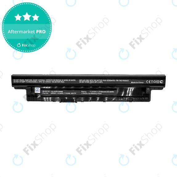 Baterie pro Dell Inspiron 14R, 15, 15R, N3521, 2700mAh, Li-Ion, 14.8V, MR90Y, HQ