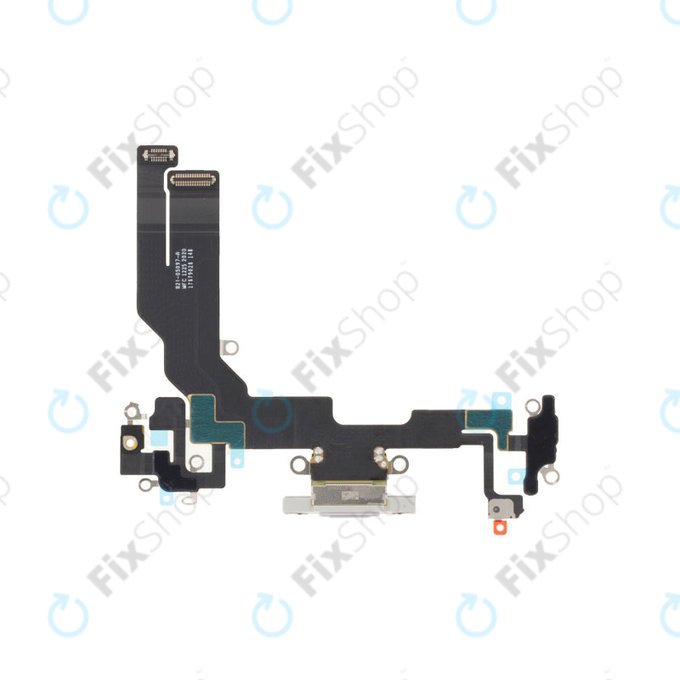 Apple iPhone 16e, 17e - Nabíjecí Konektor + Flex Kabel (White)