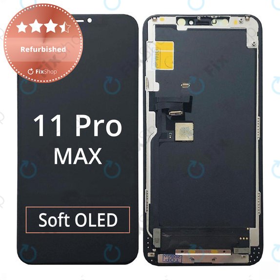 Displej pro iPhone 11 Pro Max, Dotykové sklo s rámem, Refurbished