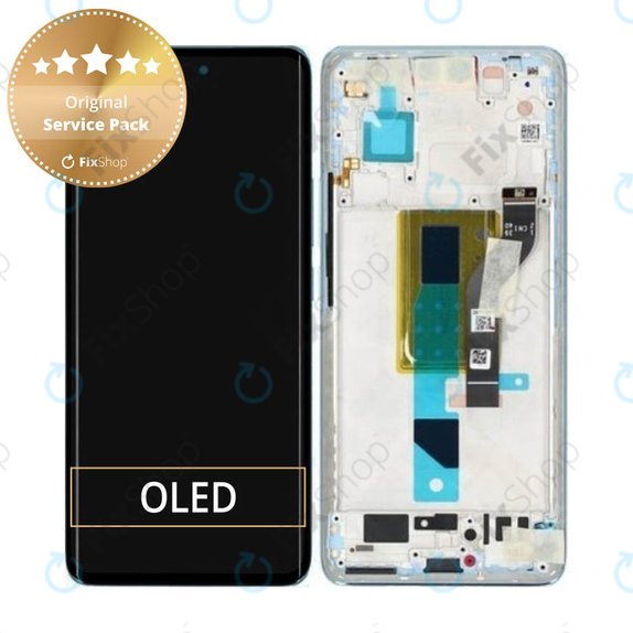 Xiaomi 13 Lite - LCD Displej + Dotykové Sklo + Rám (Lite Blue) - 5600040L9S00 Genuine Service Pack
