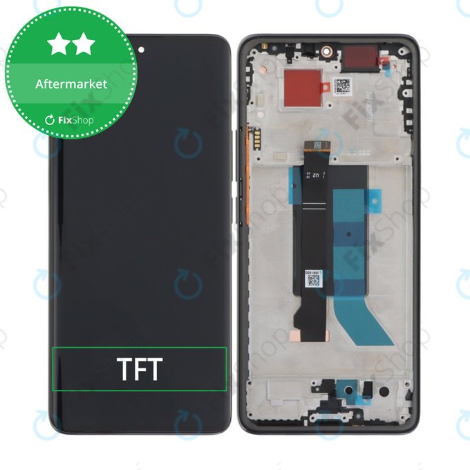 Xiaomi Redmi Note 14 Pro 5G 24090RA29G - LCD Displej + Dotykové Sklo + Rám (Midnight Black) TFT