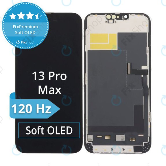 Displej Soft OLED pro iPhone 13 Pro Max, Dotykové sklo s rámem, DIAGNOSTIC