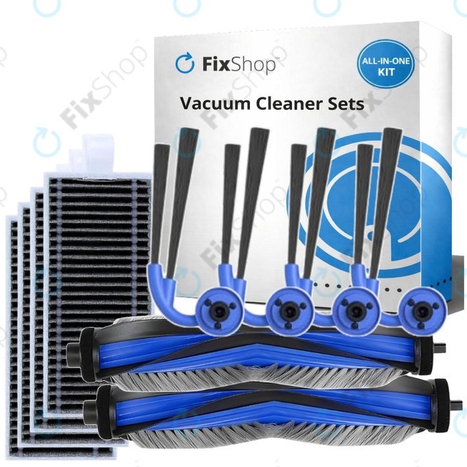 Sada náhradních dílů pro Ecovacs Deebot X11 Pro, X11 (2x Hlavní kartáč, 4x Filtr, 4x Boční kartáč)