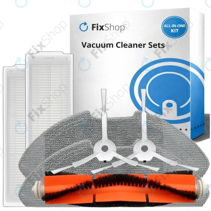 Sada náhradních dílů pro Xiaomi Mi Robot Vacuum Mop 2 Pro, 2 Lite (1x Hlavní kartáč, 2x Filtr, 2x Boční kartáč, 2x Mopovací útěrka)