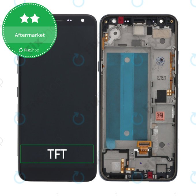 LG K40 - LCD Displej + Dotykové Sklo + Rám (Black) TFT