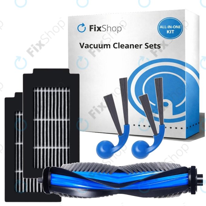 Sada náhradních dílů pro Ecovacs Deebot T30C Omni (1x Hlavní kartáč, 2x Filtr, 2x Boční kartáč)