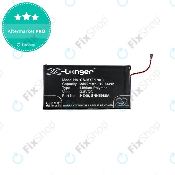 Baterie pro Motorola Moto Z2 Play XT1710-09, 2800mAh, Li-Pol, 3.8 V, HZ40, HQ