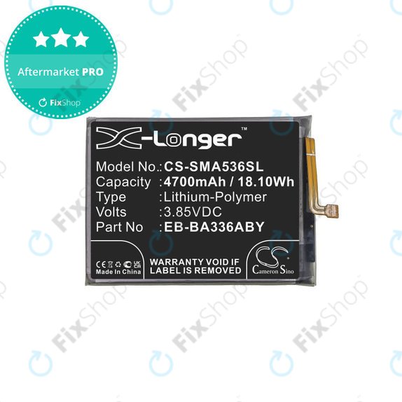 Baterie pro Samsung A33 A336B, A53 A536B, 4700mAh, Li-Pol, 3.85 V, EB-BA336ABY, HQ