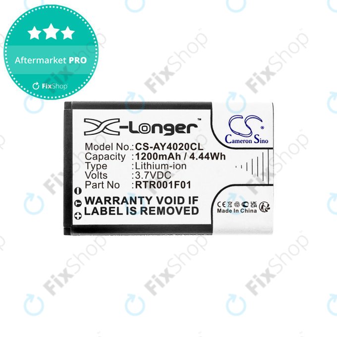 Baterie pro Alcatel 8232, 1200mAh, Li-Ion, 3.7V, RTR001F01, HQ