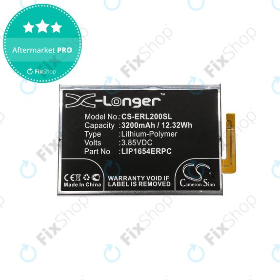 Baterie pro Sony Xperia L2, Sony H3311, 3200mAh, Li-Pol, 3.85 V, LIP1654ERPC, HQ