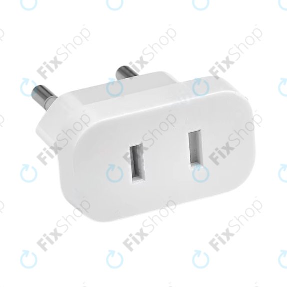 220V Napájecí adaptér z US do EU (Bílý)