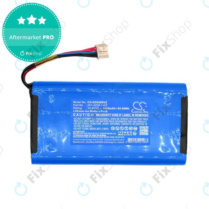 Baterie pro Ecovacs Deebot X2 Omni, 5900mAh, Li-Ion, 14.4V, 201-2228-1457, HQ