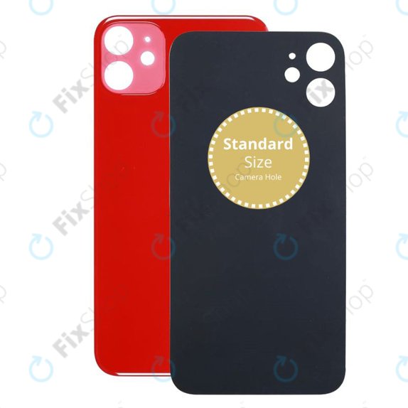 Apple iPhone 11 - Sklo Zadního Housingu (Red)